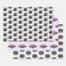 Search for flying bats wrapping paper Trick or treat