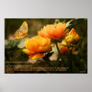 Search for happiness is a butterfly posters Flowers