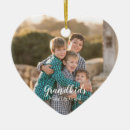Search for heart shaped photo christmas tree decorations Grandma
