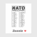 Search for nato stickers Nato phonetic alphabet