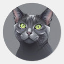 Search for cat with green eyes stickers Animal