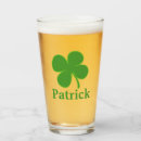 Search for luck beer glasses Four leaf clover