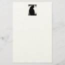 Search for black cat stationery paper Silhouette