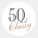 Search for classy 50th birthday stickers Typography