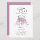 Search for dress baby girl shower invitations It's a girl