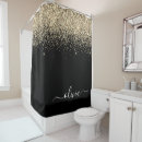 Search for glitter shower curtains Girly