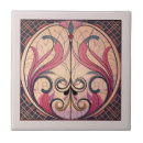 Search for pink art deco tiles Vintage