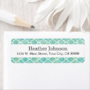 Search for quatrefoil pattern return address labels Geometric