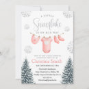 Search for pink winter wonderland invitations Modern