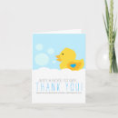 Search for rubber ducky thank you cards Baby shower
