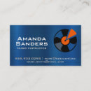 Search for music industry business cards Recording