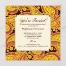 Search for gold paisley invitations Pattern