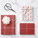 Search for deer antlers wrapping paper Red