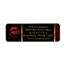 Search for red lips return address labels Cosmetologist