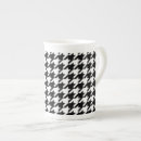 Search for black and white houndstooth mugs Vintage