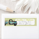 Search for pickup truck return address labels Rustic
