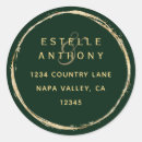 Search for green address stickers Rustic