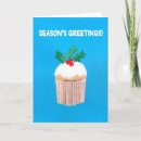 Search for cupcake christmas cards Blue