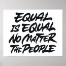 Search for equality posters Social justice