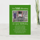 Search for irish blessing birthday cards Green