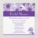Search for eggplant bridal shower invitations Floral