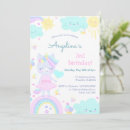 Search for funny unicorn invitations Rainbow