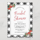 Search for holiday bridal shower invitations Red berries