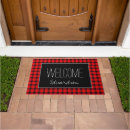 Search for buffalo plaid doormats Rustic