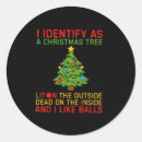 Search for identifying stickers Christmas tree