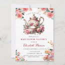 Search for pretty chic brunch invitations Romantic teapot teacup china
