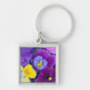 Search for flowering pansy key rings Colourful