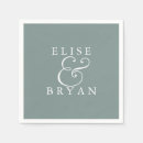 Search for sage wedding napkins Modern