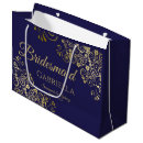 Search for blue and gold gift bags Bridesmaid
