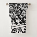 Search for black and white designs bath towels Contemporary