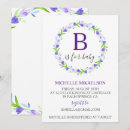 Search for monogram b invitations Floral