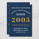 Search for man 20th birthday invitations Gold