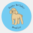 Search for cute poodle stickers Cartoon