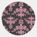 Search for baroque pattern stickers Black