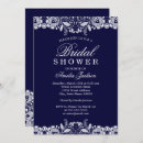Search for navy and white bridal shower invitations Vintage
