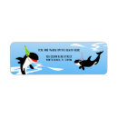 Search for whale birthday return address labels Sea