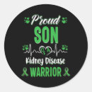 Search for kidney disease ribbon stickers Warrior