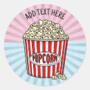 Search for popcorn favor stickers Movie night