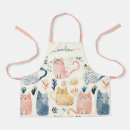 Search for cats kids aprons Watercolor