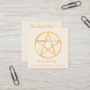 Search for pentagram business cards Pagan
