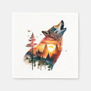 Search for wolf napkins Howling