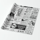 Search for newspaper wrapping paper Vintage