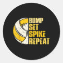 Search for volleyball spike stickers Set