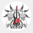 Search for skull guitar stickers Rock