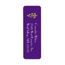 Search for purple graduation return address labels Elegant