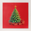 Search for christmas tree puzzles Red